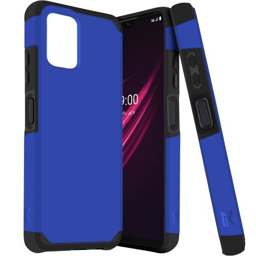 Revvl 6 Pro 5G Tough Strong MetKase Hybrid (Magnet Mount Friendly) Case Cover - Classic Blue