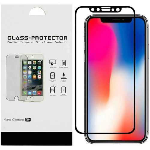 Apple iPhone XR Screen Protector, Black Edged Tempered Glass