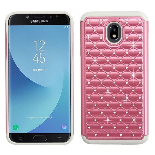 Samsung Galaxy J7 2018 J737 Case, Pearl Pink Gray FullStar Case Cover