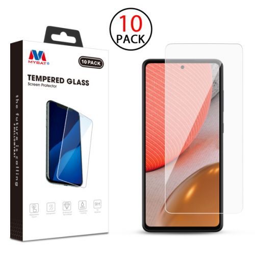 Samsung Galaxy A72 5G Screen Protector, MyBat Tempered Glass Screen Protector(10-pack) Clear