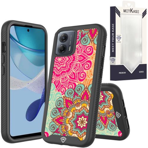 Motorola Moto G 5G (2023) METKASE Premium Exotic Design Hybrid Case in Slide-Out Package - Mandala