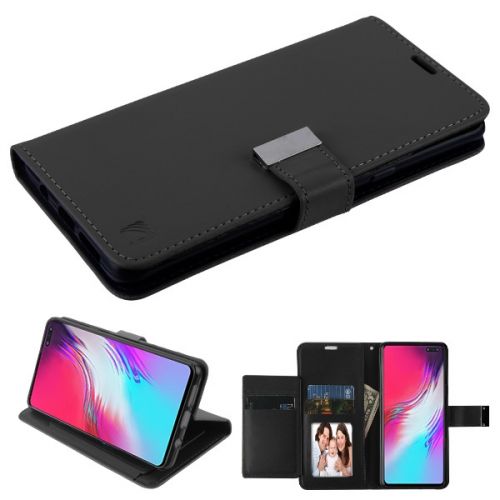 Samsung Galaxy S10 5G Wallet, Black/Black MyJacket Wallet Xtra Series