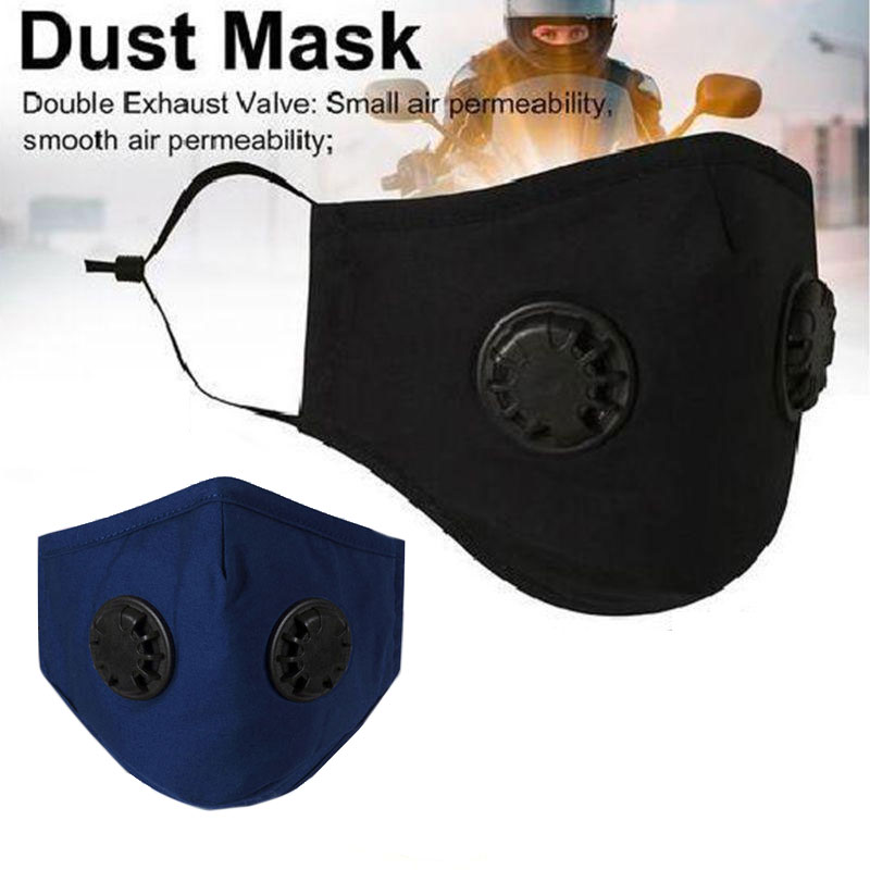 Face Mask Cotton With Pocket For Filter Exhalation Valve Reusable Mouth Cover
