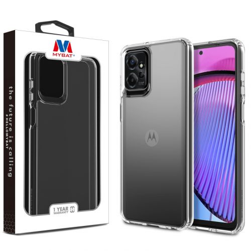 Motorola Moto G Power 5G (2023) Case, Motorola 2023 Moto G Power 5G MyBat Sturdy Gummy Cover - Highly Transparent Clear / Transparent Clear