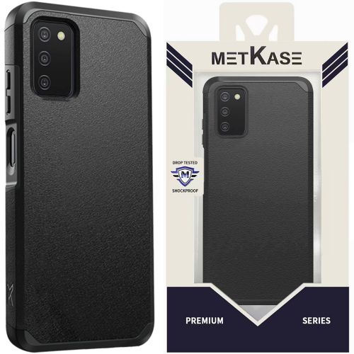 Samsung A03s METKASE (Original Series) Tough Strong Shockproof Hybrid in Slide-Out Package - Black