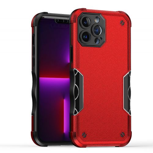 Apple iPhone 8 Plus Exquisite Tough Shockproof Hybrid Case Cover - Red
