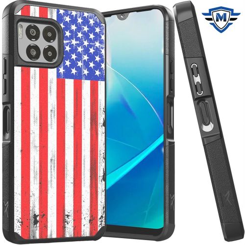 REVVL 7 Pro 5G Tough Strong MetKase Hybrid (Magnet Mount Friendly) Case Cover - USA