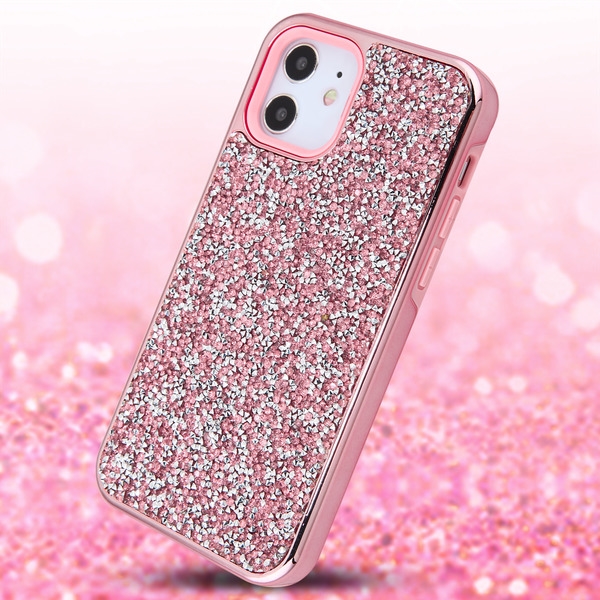 Apple iPhone 12 Mini 5.4 Case, Airium Encrusted Rhinestones Hybrid Case ...