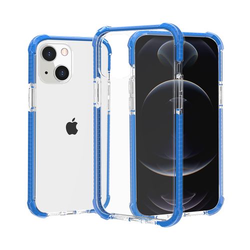 Apple iPhone 15 Pro Max Acrylic Tough 2.5mm Transparent Shockproof Hybrid Case Cover - Blue