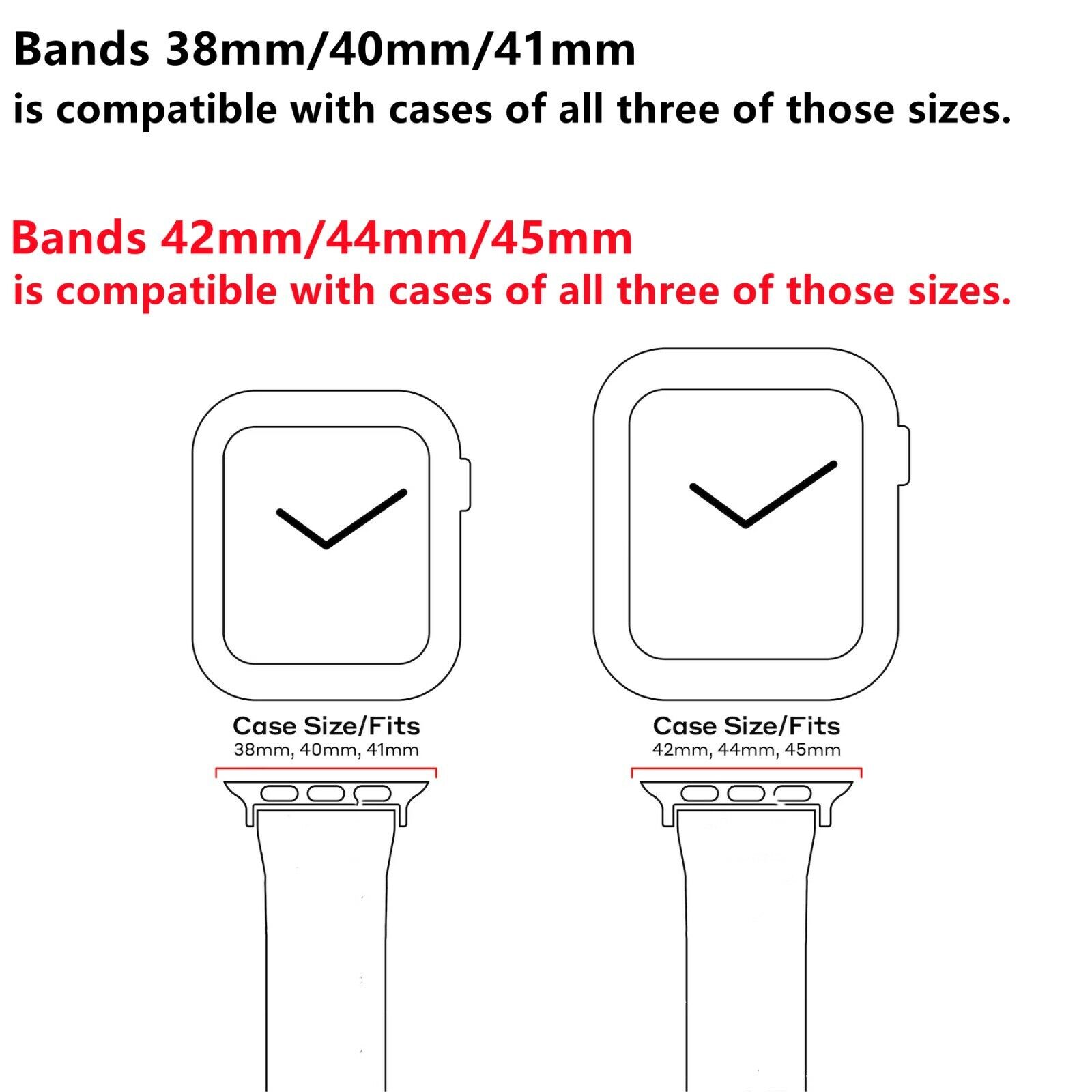 For Apple Watch Band Silicone Strap 40mm Series SE 7 6 5 4 3 2 1