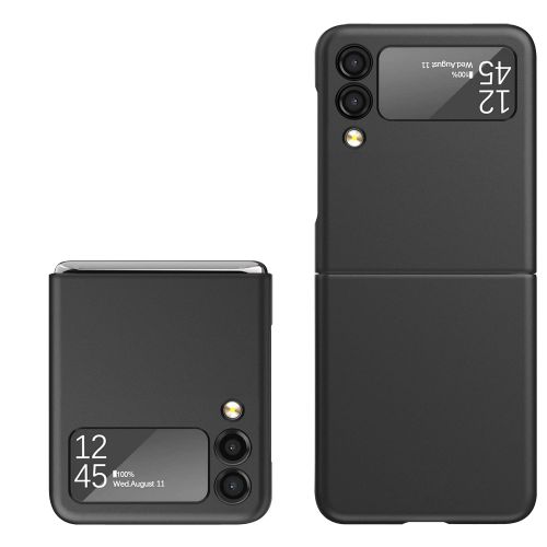 Samsung Galaxy Z Flip 5 Flip Snap On Premium Matte Finish Case Cover - Black