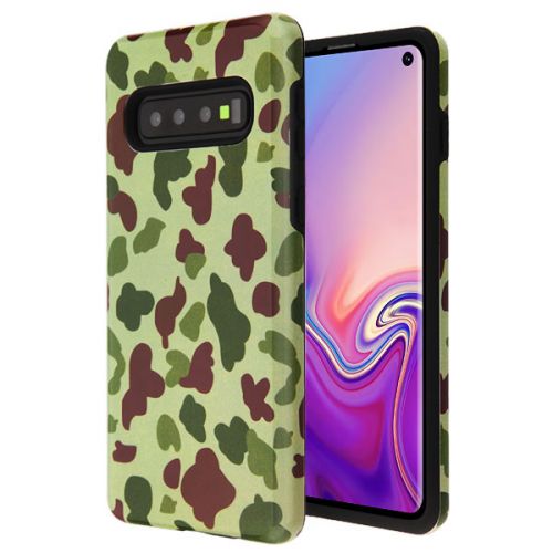 Samsung Galaxy S10 Case, Duck Camo/Black Fuse Hybrid Case Cover