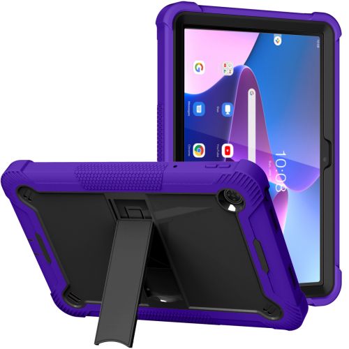 Samsung Galaxy Tab S9 Ultra Tough Tablet Strong Kickstand Hybrid Case Cover - Purple