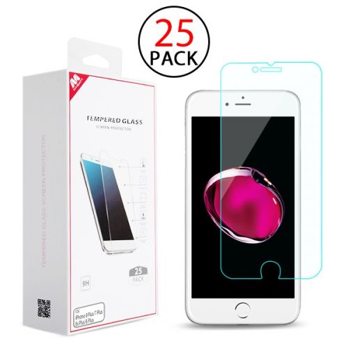 Apple iPhone 6 Plus Screen Protector, Tempered Glass Screen Protector(25-pack)