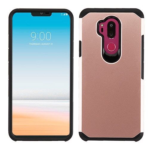 LG G7 ThinQ G710 Case, Rose Gold Black Astronoot Case