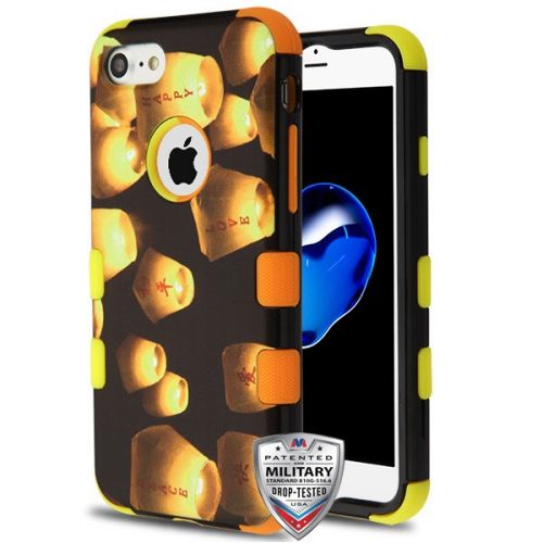 Apple iPhone 7 Case, Lanterns/Yellow and Orange TUFF Hybrid Case Cover [Military-Grade Certified]