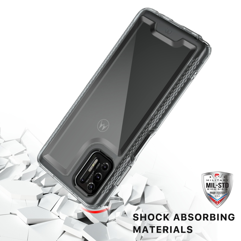 Motorola Moto G Stylus 2021 Case, MyBat Pro Tuff Subs Series Case Mediterranean / Black