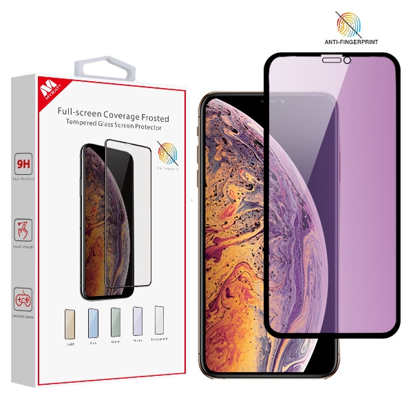 Apple Iphone 11 Pro Max Screen Protector Max Full Screen Coverage Frosted Tempered Glass Screen Protector Purple Cellphonecases Com