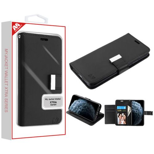 Apple iPhone 11 Pro Wallet, Black/Black MyJacket Wallet Xtra Series Case
